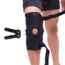 Estabilizador profissional da cinta do apoio do joelho da segurança dos esportes com protetor de joelho respirável articulado ajustável da almofada do apoio do joelho 2024 - compre barato