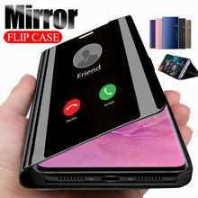 Smart Mirror Flip Case For Xiaomi Redmi Note 9 9s 8 7 6 5 Pro 8T 4X 9A 9C 8A 7A 5 Plus Mi 10T Note 10 Pro Lite Poco X3 NFC Cover 2024 - buy cheap