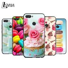 Dessert Ice Cream Cake for Huawei P Smart Z S Plus 2020 2019 Nova 5T 5i 5 4e 4 3i 3e 3 2i Phone Case Bright Black Cover 2024 - buy cheap