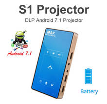 Mini proyector inteligente S1 DLP, dispositivo portátil HD dlp, 1080P, 2,4G, 5G, doble proyector inteligente, WIFI 2024 - compra barato