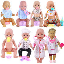 Muñeca de bebé recién nacido de 18 pulgadas, accesorios de vajilla para enfermera, médico, juguete para niña de generación Reborn, 43Cm 2024 - compra barato