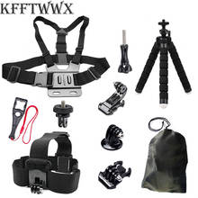 KFFTWWX Accessories for Gopro Hero 9 8 Black 7 6 5 4 Kit Tripod Head Chest Strap Mount for Go Pro YI 4K EKEN H9R SJ4000 DBPOWER 2024 - buy cheap