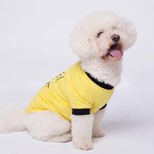 Ropa de verano para perros y cachorros, camiseta suave con estampado de barba y letras, chaleco, ropa para cachorros pequeños y medianos 2024 - compra barato