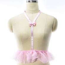 Sexy Lingerie Body Harness Cage Bra Original Design Pink Kawaii Wedding Harness Belt Women Dance Clothes Bow Bondage Harness bra 2024 - buy cheap