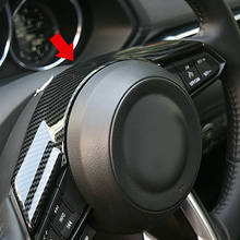Для Mazda 2 Demio DL Sedan DJ Hatchback 2018 2019 автомобильный Стайлинг ABS хромированный карбоновый стиль панель рулевого колеса рамка Отделка 1 шт. 2024 - купить недорого