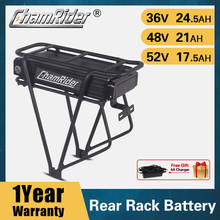 Electric Bike Battery 36V 48V 20AH 52V 17AH 350w 750W 1500w Rear Rack Trunk Ebike Battery Double Layer Luggage Carrier 2024 - buy cheap