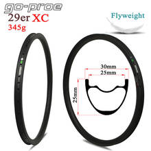 Go-proe 29er MTB Carbon Rims 30mm Width Tubeless Ready Japan Toray Carbon Fiber For XC Cross Country Mountain Wheel 345g/piece 2024 - buy cheap