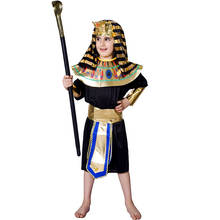 DSPLAY Christmas Party Boy Cosplay Egyptian Pharaoh Priest Cosplay Costume Performance Halloween Kids Egypt Clothes 2024 - buy cheap