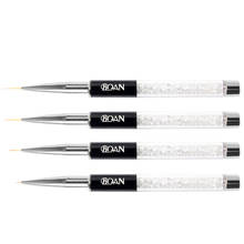 BQAN 5/7/9/11mm Crystal Salon Using Nail Art Design Skinny Small Nail Art Painting Brush 5mm Long 2024 - buy cheap