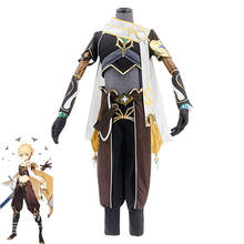 Jogo genshin impacto viajante aether k.k cosplay traje anime fantasia roupas conjunto completo halloween carnaval uniformes feitos sob encomenda 2024 - compre barato