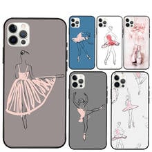 Ballet Dance Girl Ballerina Art Case For iPhone X XR XS Max 7 8 Plus SE 2020 12 13 Mini 11 Pro Max Phone Cover Coque 2024 - buy cheap