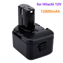 Новое качество 12800 мА/ч, 12V 12.8Ah Батарея для экскаватора Hitachi EB1214S 12V EB1220BL EB1212S WR12DMR CD4D DH15DV C5D, DS, 12DVF3 2024 - купить недорого
