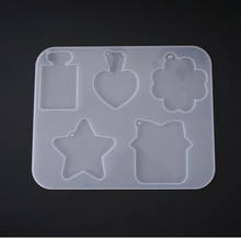 1pcs Translucent Big Pendant Silicone Mold DIY Jewelry Making Tool Moulds UV Epoxy Resin Decorative Craft 2024 - buy cheap