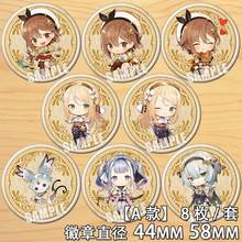 Anime Atelier Ryza: Ever Darkness & the Secret Hideout Figure Badge Round Brooch Pin Gifts Kids Collection Toy 2024 - buy cheap