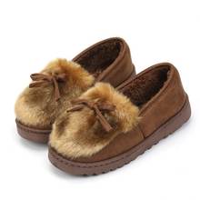Women Autumn Winter Fur Sneakers Flat Heel Slip on Round Toe Casual Comfort Flats Women's Soft Warm Loafers Female Shoes 2024 - buy cheap