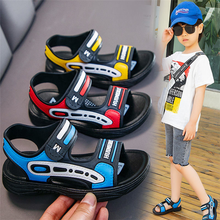 Baby Kids Boys Summer Beach Sandals Shoes Toddler Children Casual Closed Toe Beach Pool Flat Slip-On Slipper Shoes 2024 - buy cheap