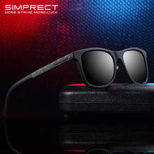 SIMPRECT Polarized Sunglasses Men 2022 UV400 Anti-Glare Driver's Square Sunglasses Retro Vintage Mirror Sun Glasses For Men 2024 - buy cheap