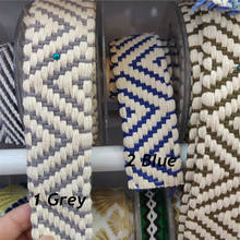 4cm Width Geometric Ethnic Embroidered Lace Trim Jacquard Ribbon Sewing For Garment Accessories DIY Craft 2024 - buy cheap