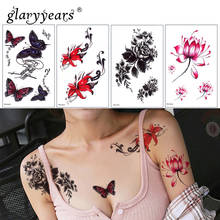 Glaryyears 1 лист маленькая рука временная татуировка стикер красочный цветок поддельные флэш Водонепроницаемый Мода маленький боди-арт для мужчин и женщин 2024 - купить недорого