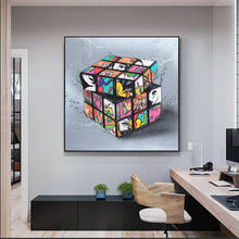 Magic Blocks Graffiti Art Canvas Painting on The Wall Posters and Prints Street Wall Art Picture for Living Room Cuadros Decor 2024 - buy cheap