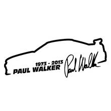 Paul Walker fast and angry car stickers fun personality car accessories exterior decoration bumper window polyethylene decals 2024 - buy cheap
