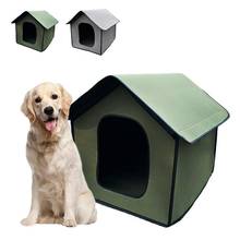 Большой уличный домик для собак водонепроницаемый погодозащищенный домик для собак складной домик для домашних животных 2024 - купить недорого
