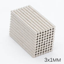 1000pcs 3x1mm neodymium magnet rare earth permanent neodymium iron boron super strong N35 small round magnet disk iron 3 x 1mm 2024 - buy cheap