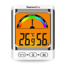 ThermoPro-termómetro e higrómetros digitales TP52 para dormitorio interior, estación meteorológica con pantalla LCD más grande 2024 - compra barato