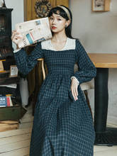 2019 new fashion women's clothing Autumn and winter plaid dress dresses  clothes 2024 - buy cheap