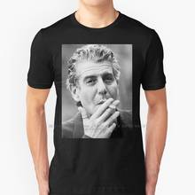 Anthony Bourdain Smoking T Shirt 100% Pure Cotton Anthony Bourdain Chef Cook Food Tv Travel Celebrity Quote Foodie Rip Unknown 2024 - buy cheap