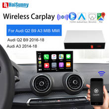 Беспроводная поддержка Carplay HaiSunny, умная мультимедийная навигация, реверсивное Android автозеркальное отображение автомобиля для Audi A3 8V 8P Q2 B9 2024 - купить недорого