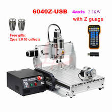 Limit Switch (USB Port) mini Wood Router lathe 6040 2.2KW CNC Spindle Metal Stone Carving Machine with Mach 3 control 2024 - buy cheap