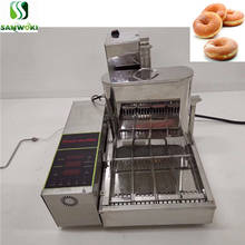 Máquina de fritura de rosquinha digital, 4 linhas, fazer rosquinha, pão, aço inoxidável, mini máquina de fazer massa 2024 - compre barato