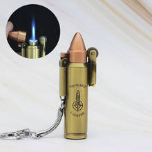 Bullet Torch Turbo Lighter Metal Butane Cigar Lighter Retro Gas Cigarette 1300 C Windproof Lighter Smoking Accessories 2024 - buy cheap