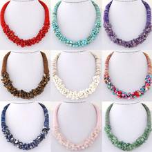 2020 New Trendy Design Bohemian Women Multilayer Stone Pendant Short Statement Necklace Jewelry Decor Accessory Gift 2024 - купить недорого