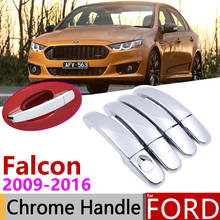 Cubierta de manija de puerta cromada para Ford Falcon FGX, G6E, XR6, XR8 XT, 2009 ~ 2016, accesorios de coche, pegatinas, juego de molduras, 2010, 2012, 2013 2024 - compra barato