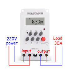 30amp mini 220 v temporizador interruptor 7 dias programável 24hrs temporizador relé frete grátis 2024 - compre barato