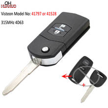 Upgraded Flip Remote Car Key Fob 2 Button 315MHz 4D63 for Mazda Visteon Model No.41797 OR 41528 2024 - buy cheap