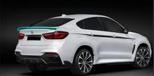 -Design de Estilo Fibra De Carbono Traseira Do Carro Asa Spoilers Lábio Tronco Para BMW X6 F16 2015 2016 2017 2018 2024 - compre barato