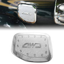 Tampa do tanque de combustível para carro, cobertura do tanque de óleo de combustível para toyota land cruiser 120 ré fj120 2003 2004 2005 2006 2007 2008 abs cromados 2024 - compre barato