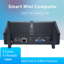 Новый мини ПК без вентилятора HYSTOU Wind10 Intel NUC Core i5 i3 i7 Celeron 2955U Micro настольный компьютер X86 MiniPC 2024 - купить недорого
