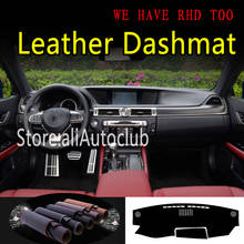 For lexus gs L10 gs200 250f 350 300h450  500 2012-2020 Leather Dashmat Dashboard Cover Dash Mat Sunshade Carpet Car Styling 2024 - buy cheap