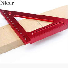 Regla para carpintería de 150MM, herramienta de medición de ángulo, accesorios rojos 2024 - compra barato