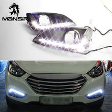 LED Daytime Running Light Daylights Car DRL For Hyundai IX35 2010 2011 2012 2013 Brightness Headlights Auto Turn Signal Bulb 2024 - buy cheap