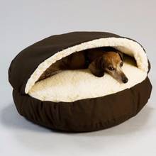Doghouse Pet Thick Sofa Blanket Soft and Comfortable Round Bread Shape Nest Removable Washable Dog House Bed 2024 - buy cheap