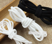 2mm white/Black Mask Elastic Rubber Band Rope Round Elastic Band DIY Craft Sewing Garment Accessories 2024 - buy cheap
