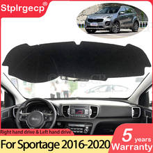 Para kia sportage 2016 2017 2018 2019 2020 ql antiderrapante esteira painel capa almofada pára-sol dashmat tapete anti-uv acessórios do carro r 2024 - compre barato