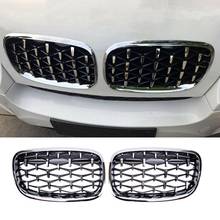 Car Silver Front Middle Grille Grill Replacement for BMW X5 E70 / X6 E71 2008-2013 2024 - buy cheap