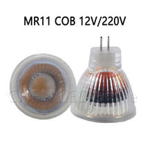 Foco Led MR11 COB de buena calidad, 12V, 110V, 220V, 7W, Bombilla LED regulable, Bombilla blanca fría/natural/cálida 2024 - compra barato