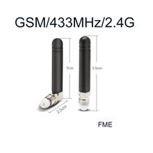 Клей-карандаш GSM GPRS 433 МГц 2,4 ГГц Wi-Fi bluetooth Антенна FME гнездовой угловой интерфейс прямоугольный разъем 3dbi gain ominidirection 2024 - купить недорого